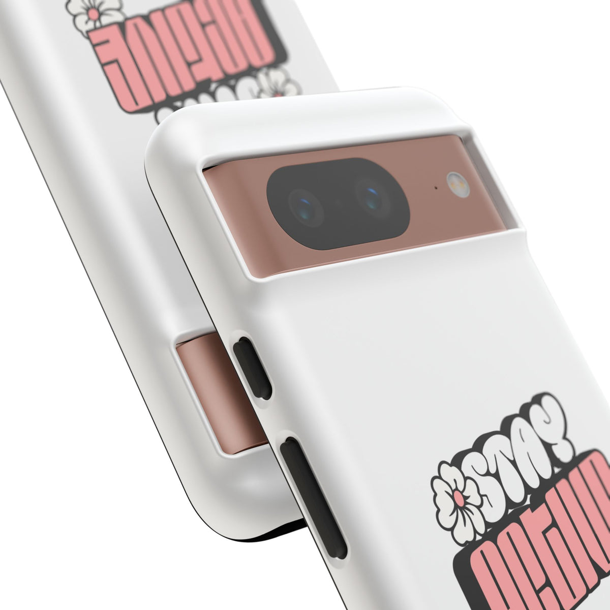 Stay Active Phone Case — Retro Pink Floral Tough Phone Cover