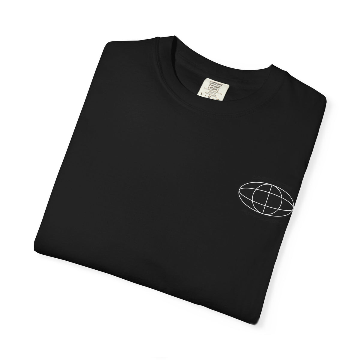 Cascade Apparel Geographic Black & White Logo T‑Shirt