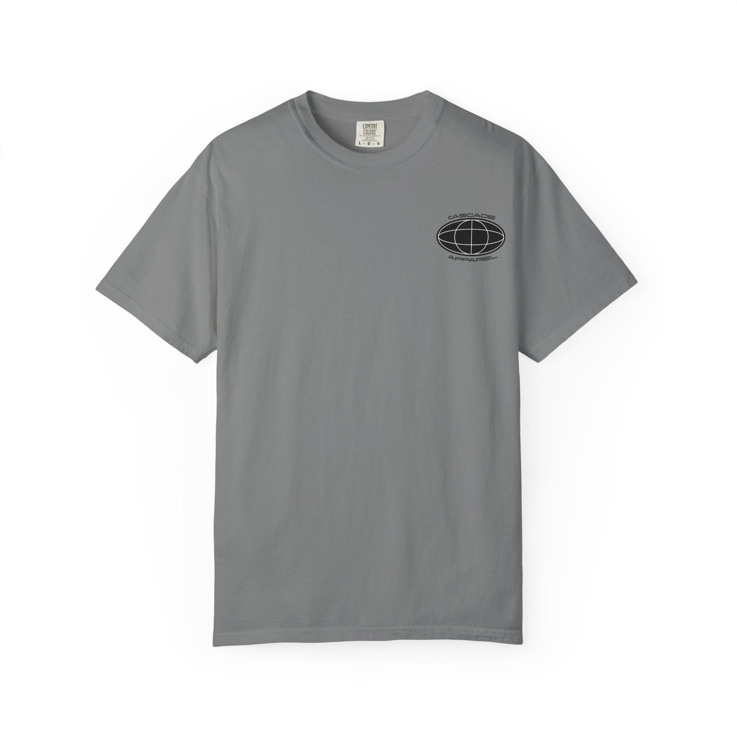 Cascade Apparel Geographic Black & White Logo T‑Shirt