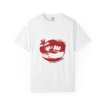 Red Lip Print T-Shirt - Cascade