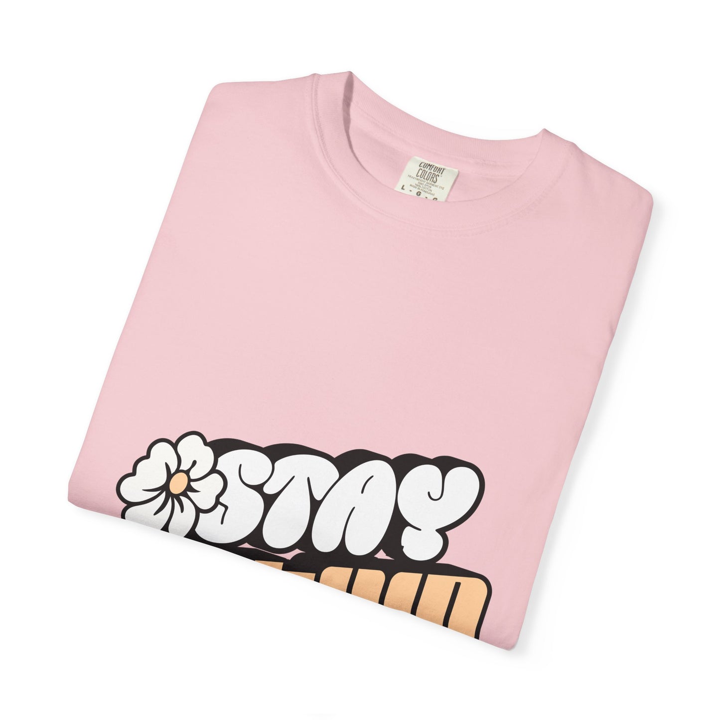 Stay Active Orange Floral Tee — Graphic T-Shirt