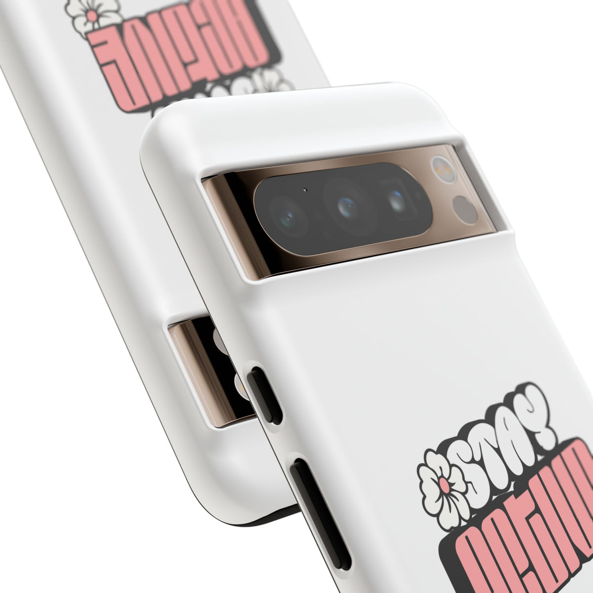 Stay Active Phone Case — Retro Pink Floral Tough Phone Cover