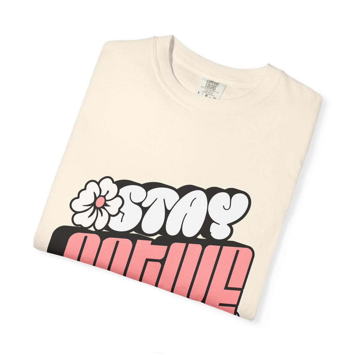 Stay Active Floral Tee — Retro Pink Graphic T-Shirt