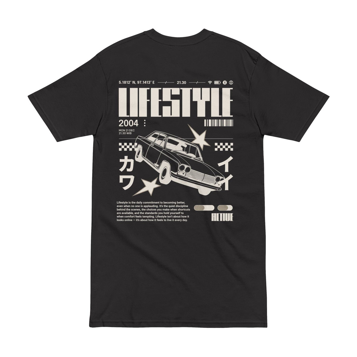 Retro Drift Car Tee — Unisex Cotton Graphic Tee