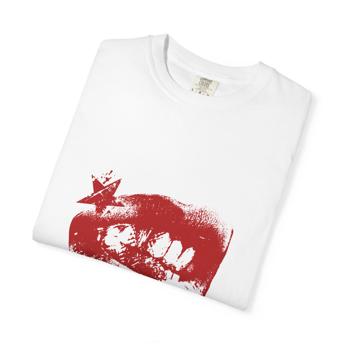 Red Lip Print T-Shirt - Cascade