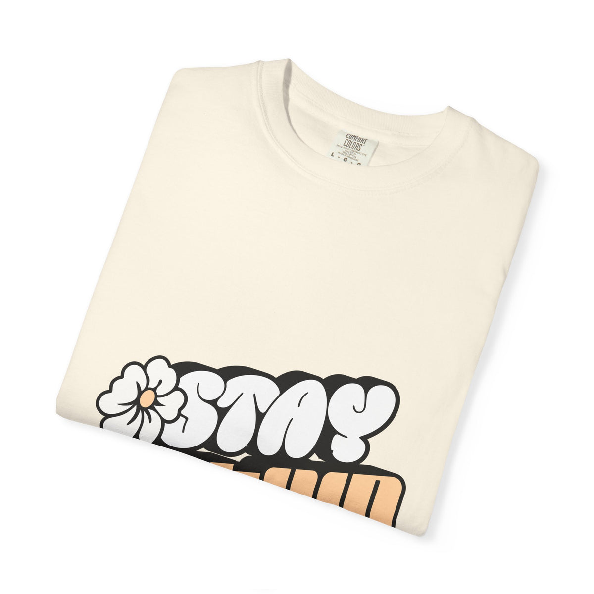Stay Active Orange Floral Tee — Graphic T-Shirt