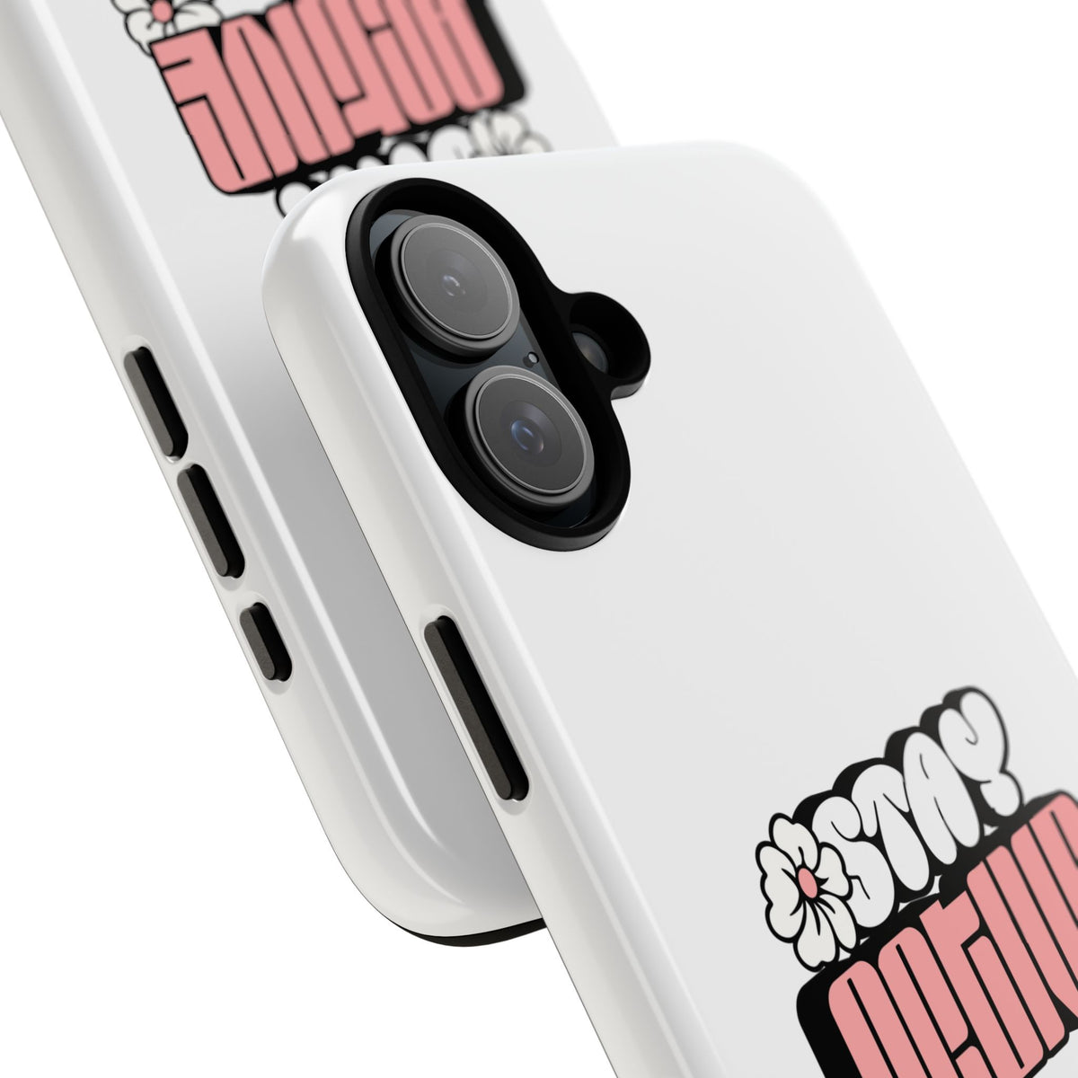 Stay Active Phone Case — Retro Pink Floral Tough Phone Cover