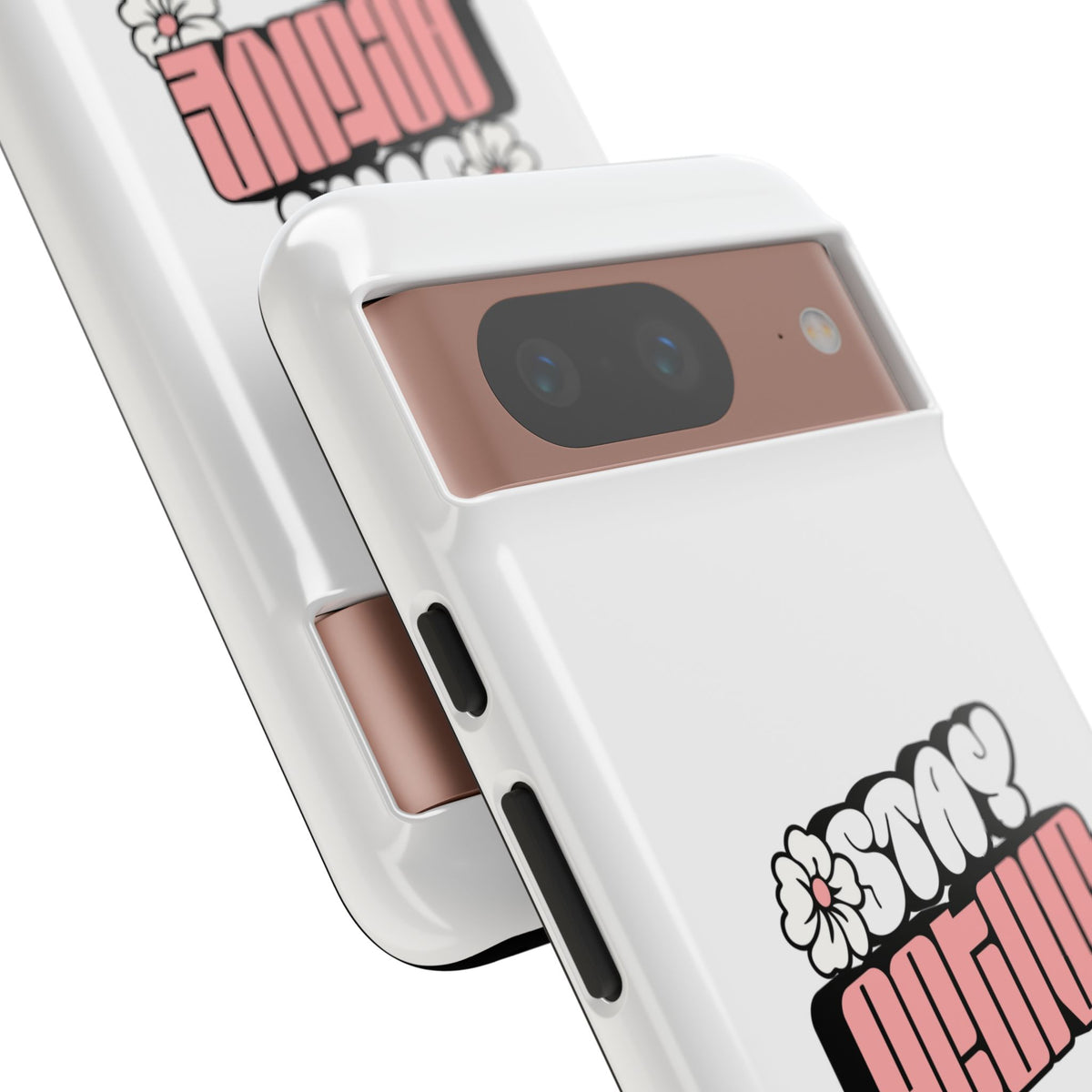 Stay Active Phone Case — Retro Pink Floral Tough Phone Cover