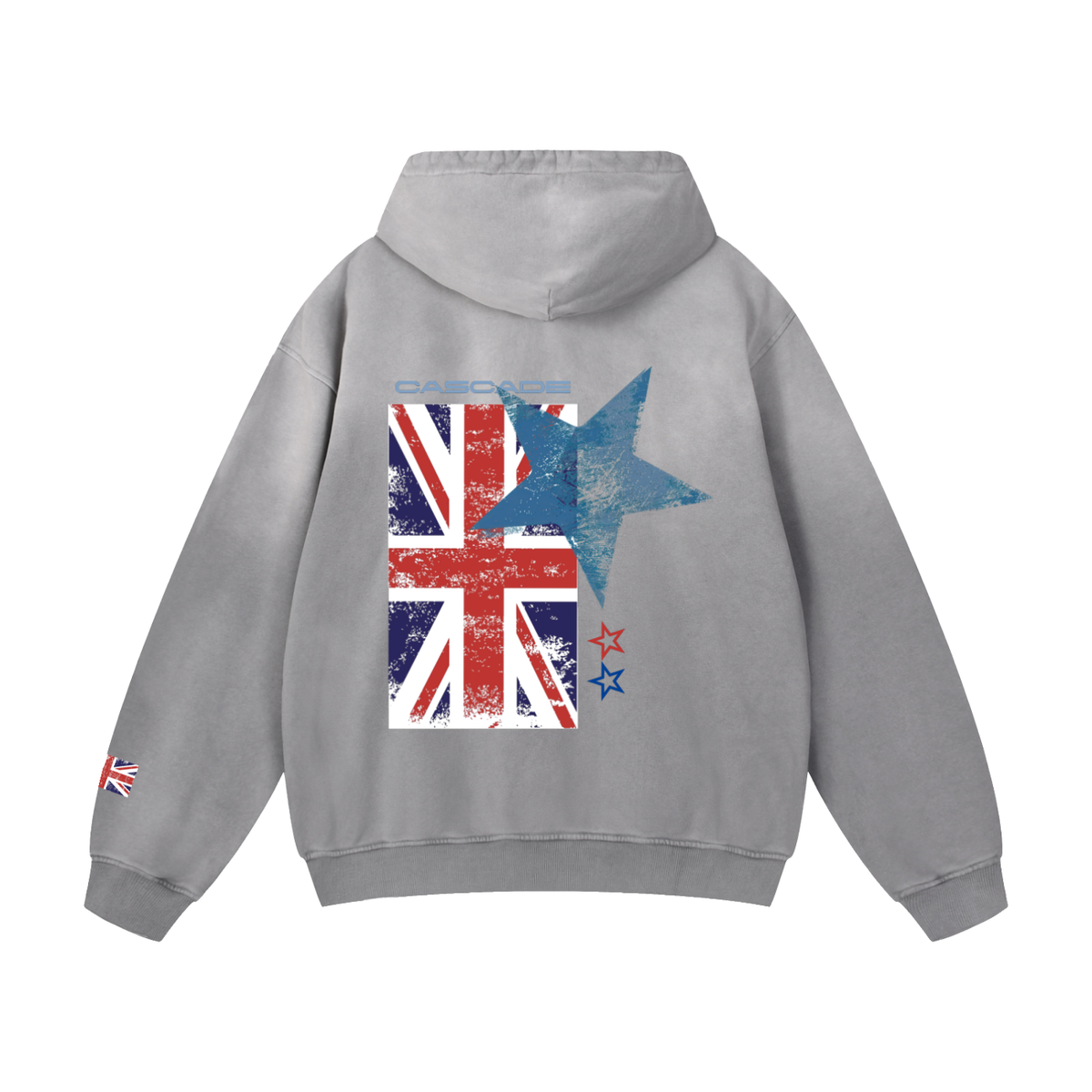 Heavyweight Oversized Cascade Union Jack Hoodie