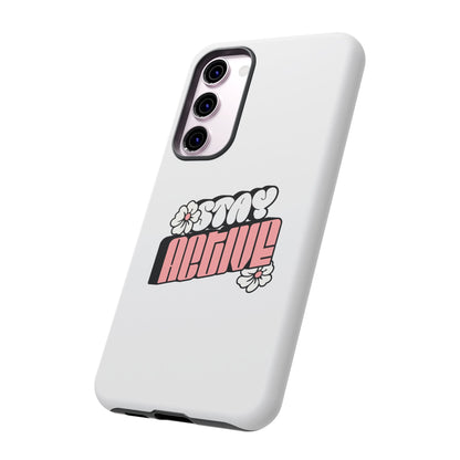 Stay Active Phone Case — Retro Pink Floral Tough Phone Cover