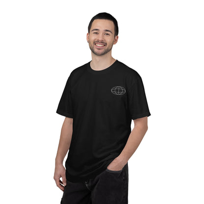 Cascade Apparel Geographic Black & White Logo T‑Shirt