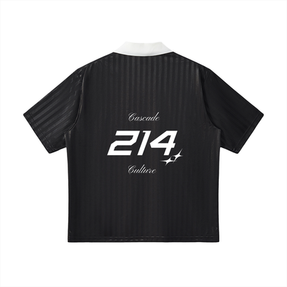 Collared Striped Cascade Soccer Jersey