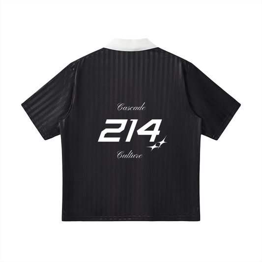 Collared Striped Cascade Soccer Jersey