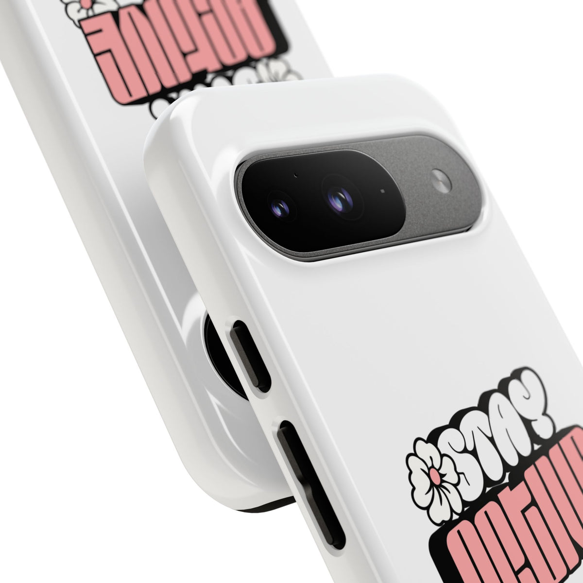 Stay Active Phone Case — Retro Pink Floral Tough Phone Cover