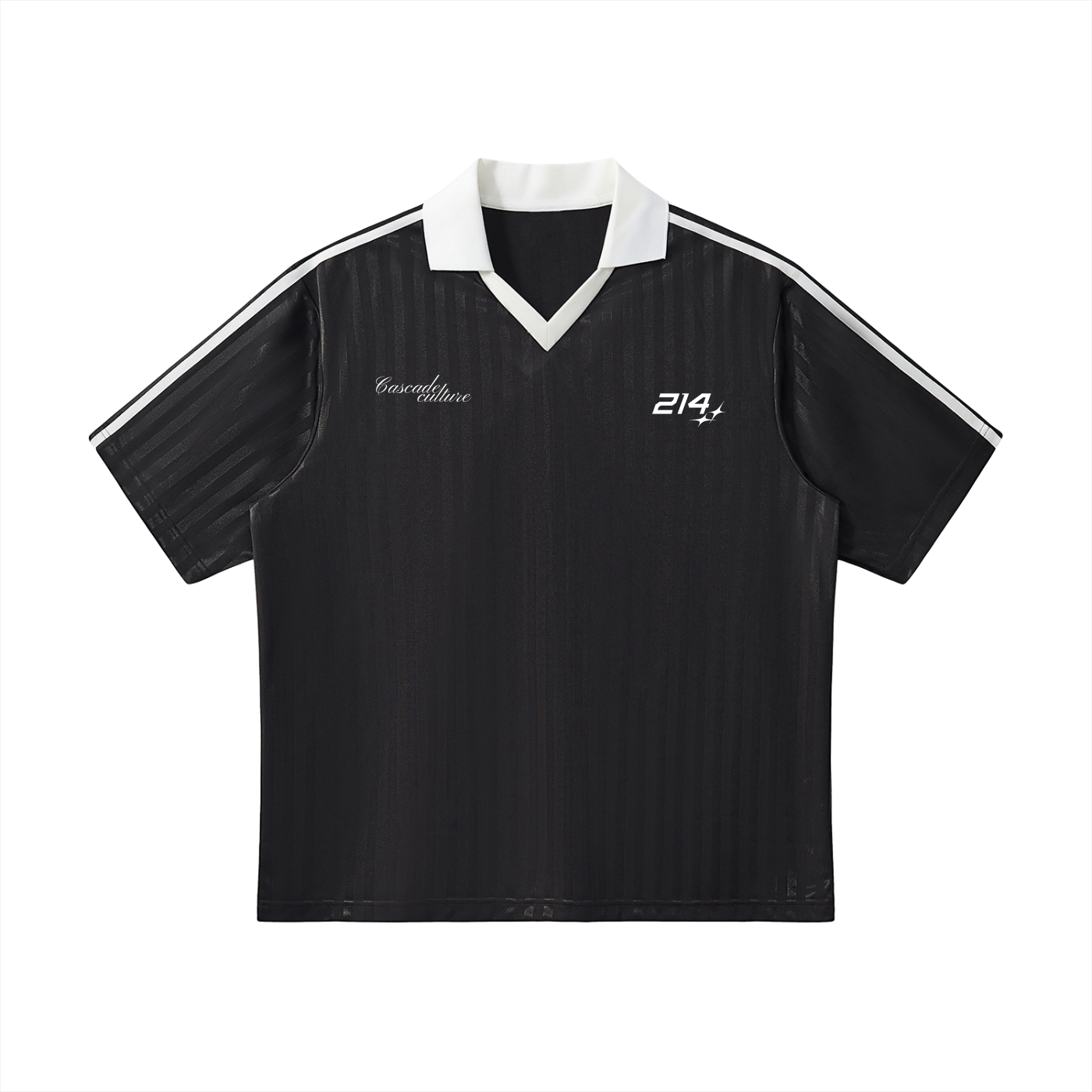 Collared Striped Cascade Soccer Jersey