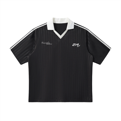 Collared Striped Cascade Soccer Jersey