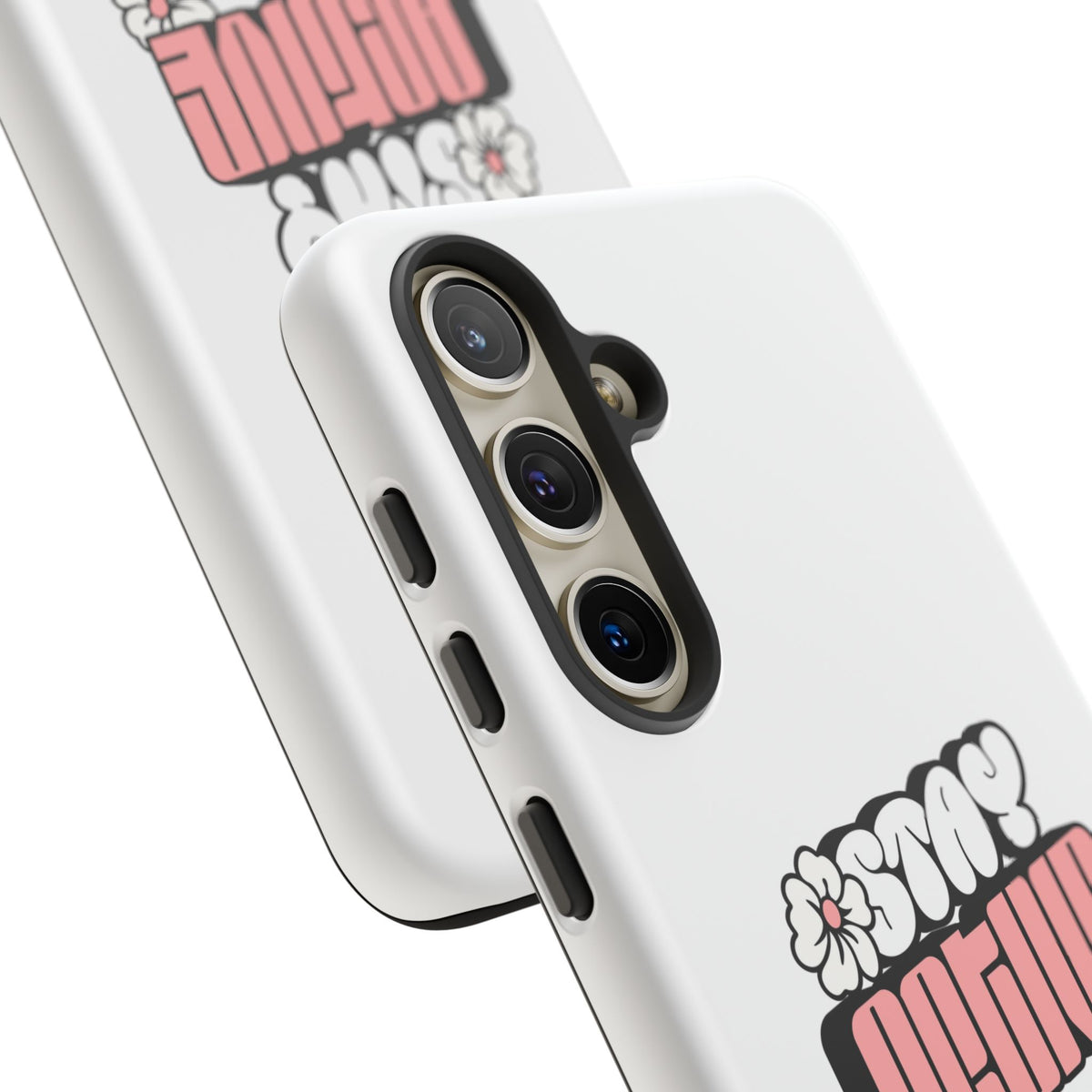 Stay Active Phone Case — Retro Pink Floral Tough Phone Cover