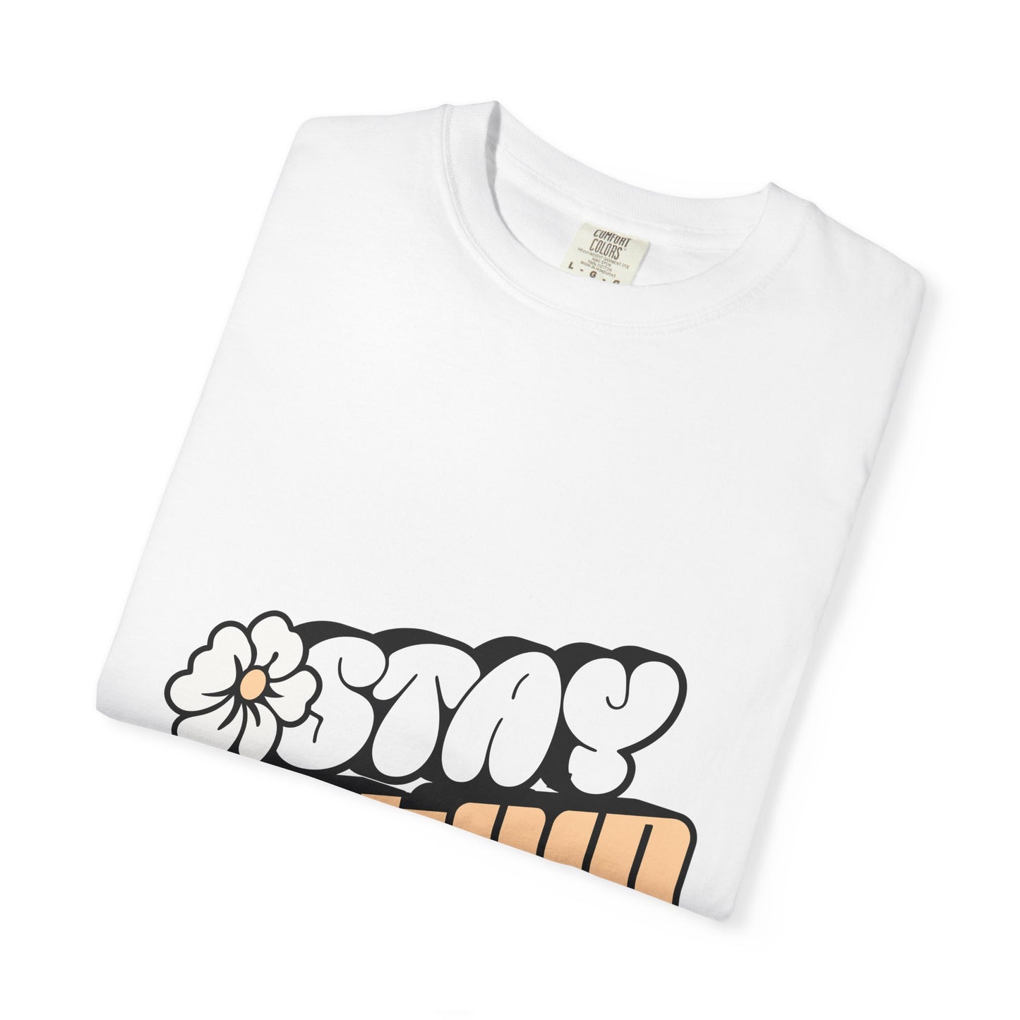 Stay Active Orange Floral Tee — Graphic T-Shirt