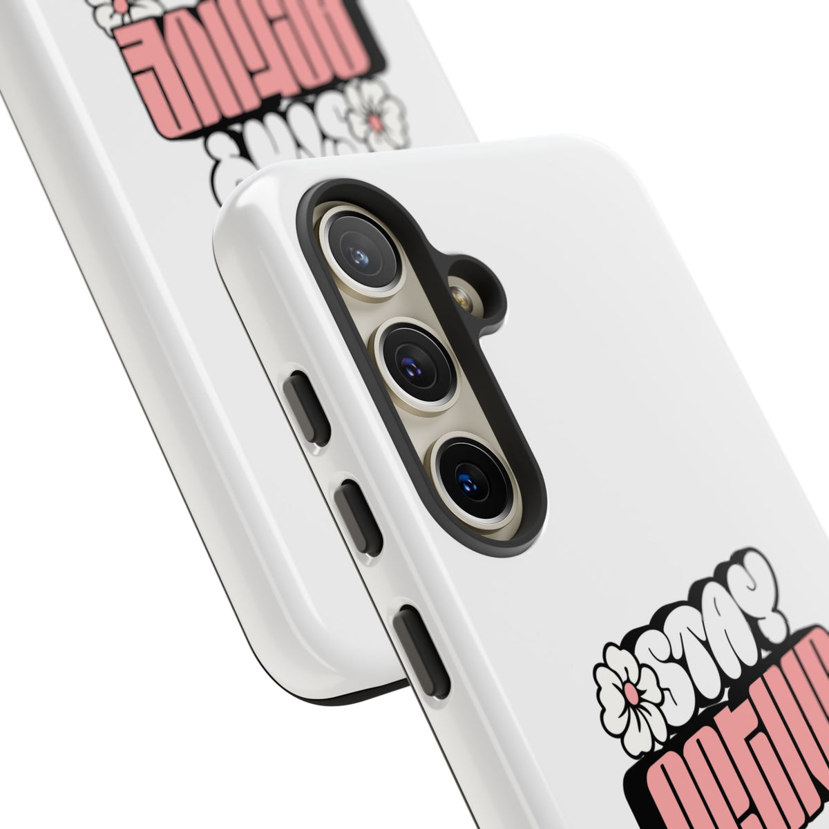 Stay Active Phone Case — Retro Pink Floral Tough Phone Cover