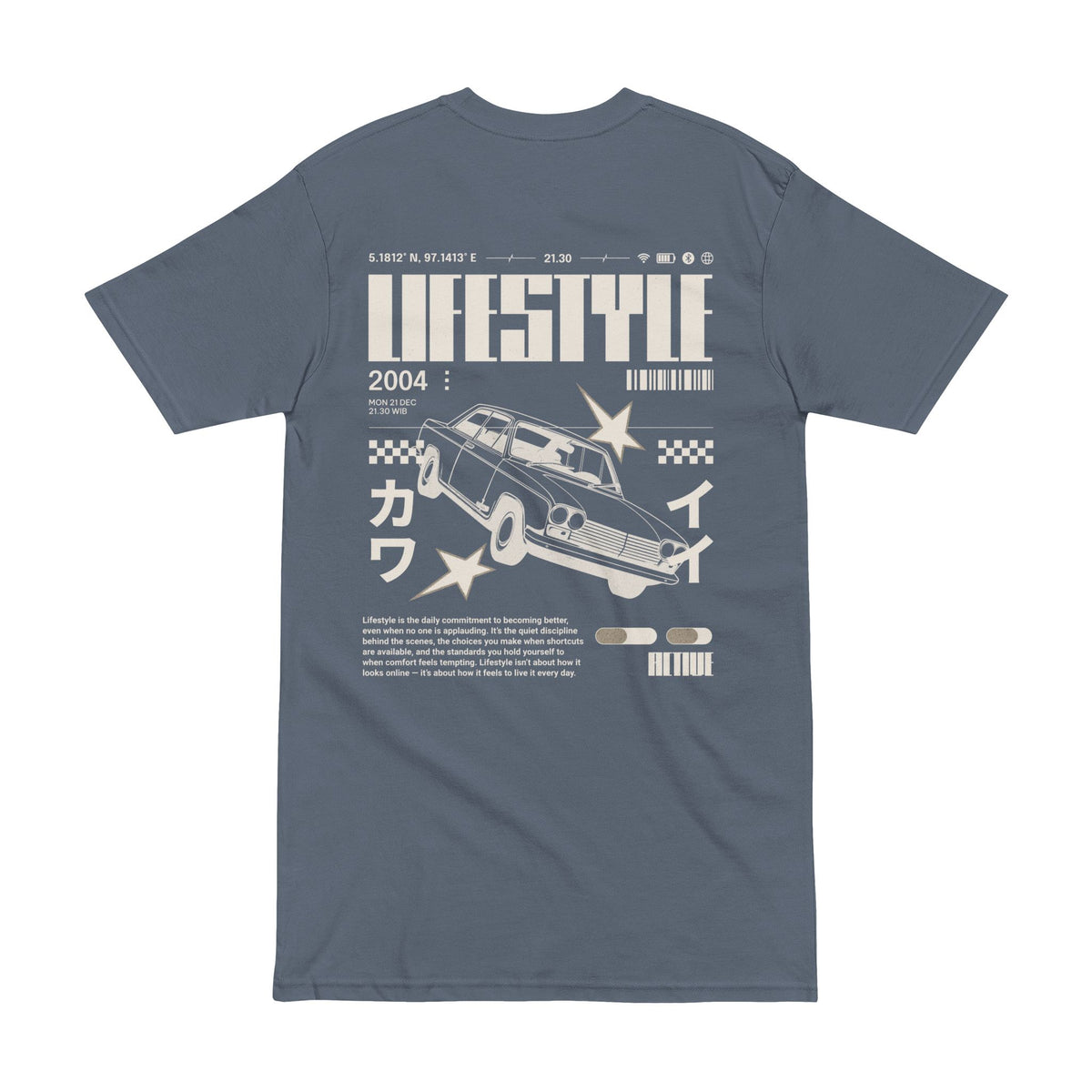 Retro Drift Car Tee — Unisex Cotton Graphic Tee