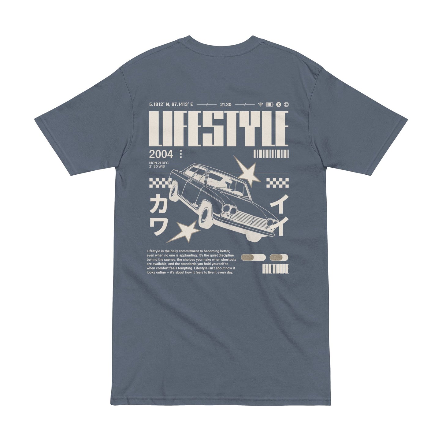Retro Drift Car Tee — Unisex Cotton Graphic Tee