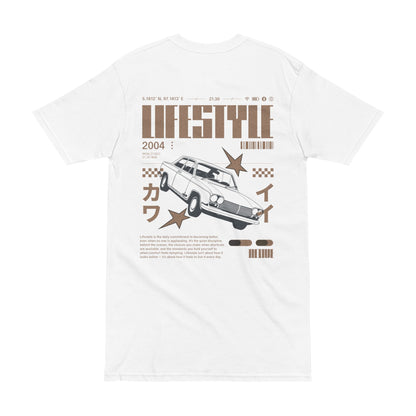 Retro Drift Car Brown Tee — Unisex Cotton Graphic Tee