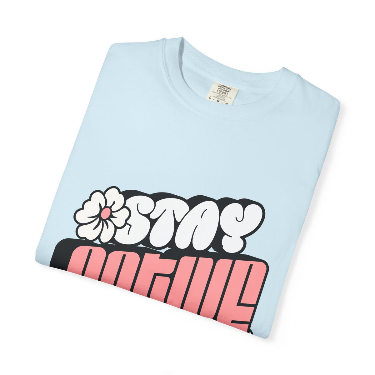 Stay Active Floral Tee — Retro Pink Graphic T-Shirt