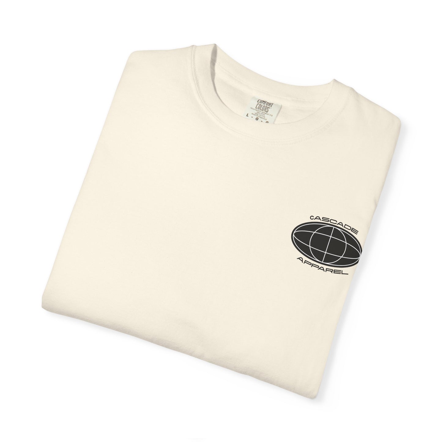 Cascade Apparel Geographic Black & White Logo T‑Shirt