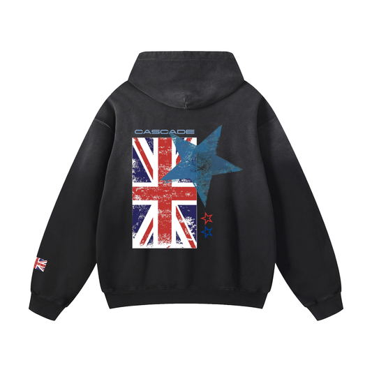 Heavyweight Oversized Cascade Union Jack Hoodie