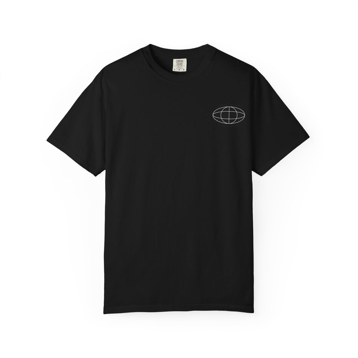 Cascade Apparel Geographic Black & White Logo T‑Shirt