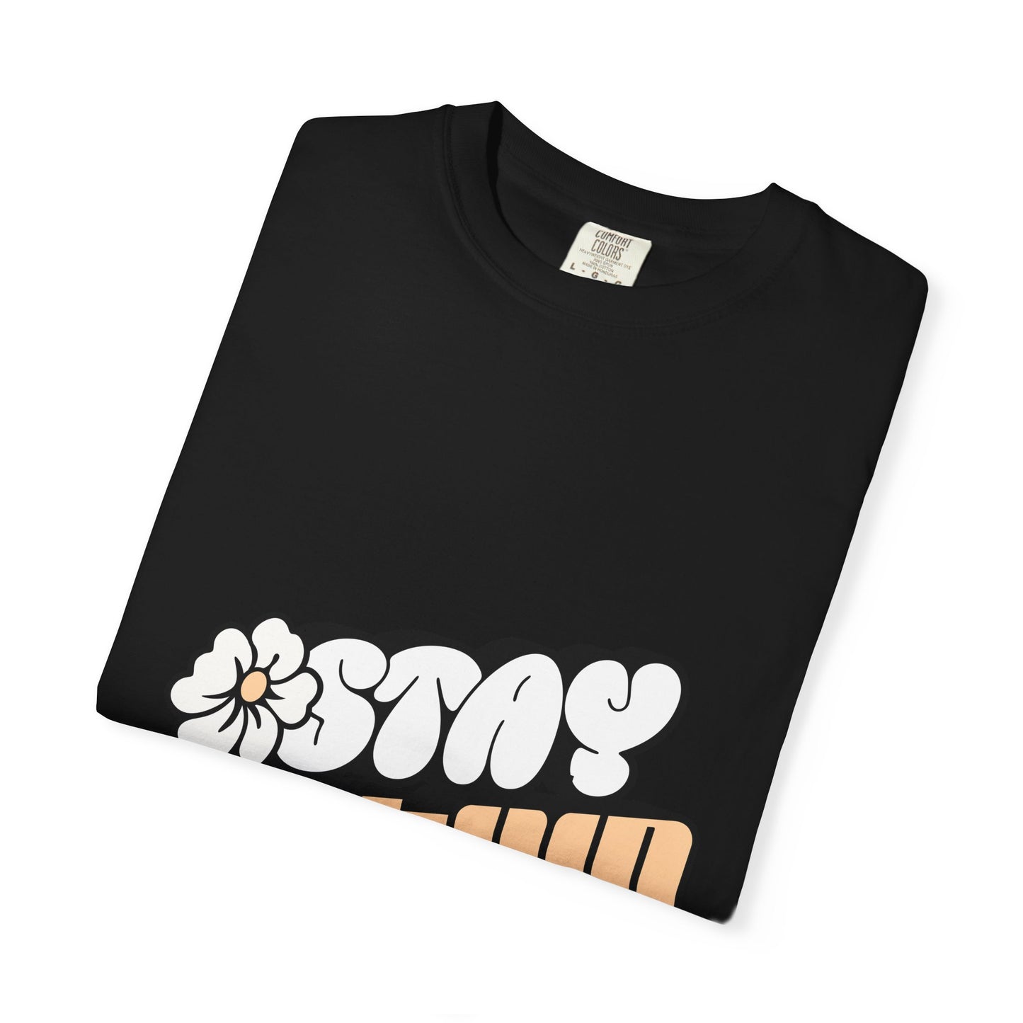 Stay Active Orange Floral Tee — Graphic T-Shirt