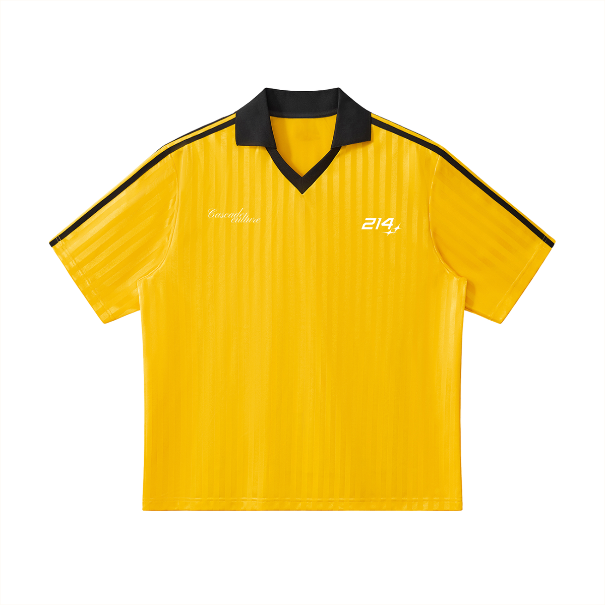 Collared Striped Cascade Soccer Jersey