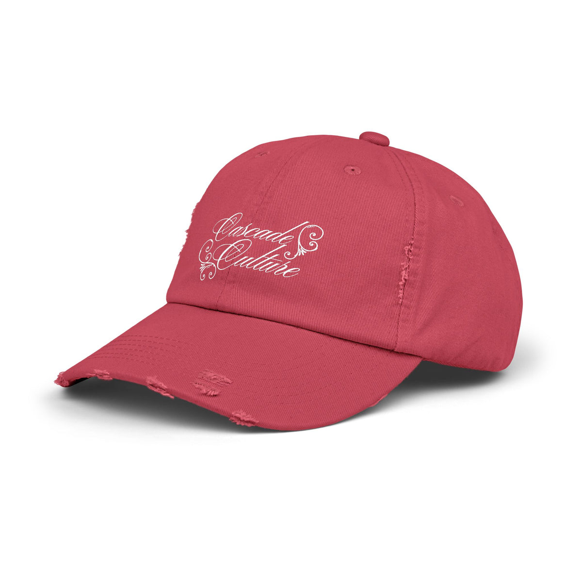 Distressed Embroidered Cap — 