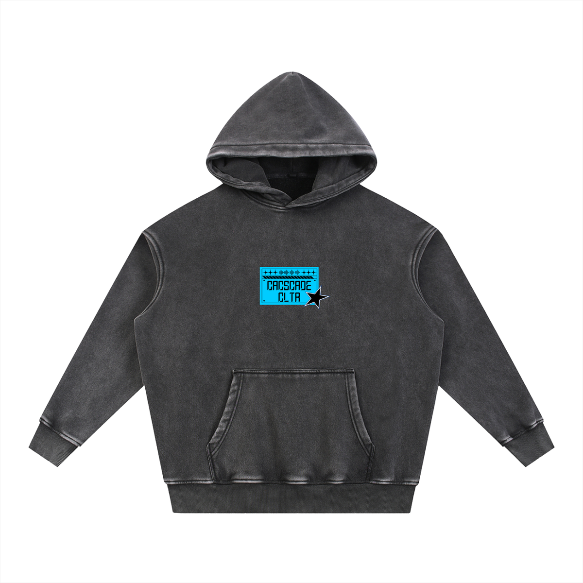 Snow Wash Fleece Oversize Hoodie