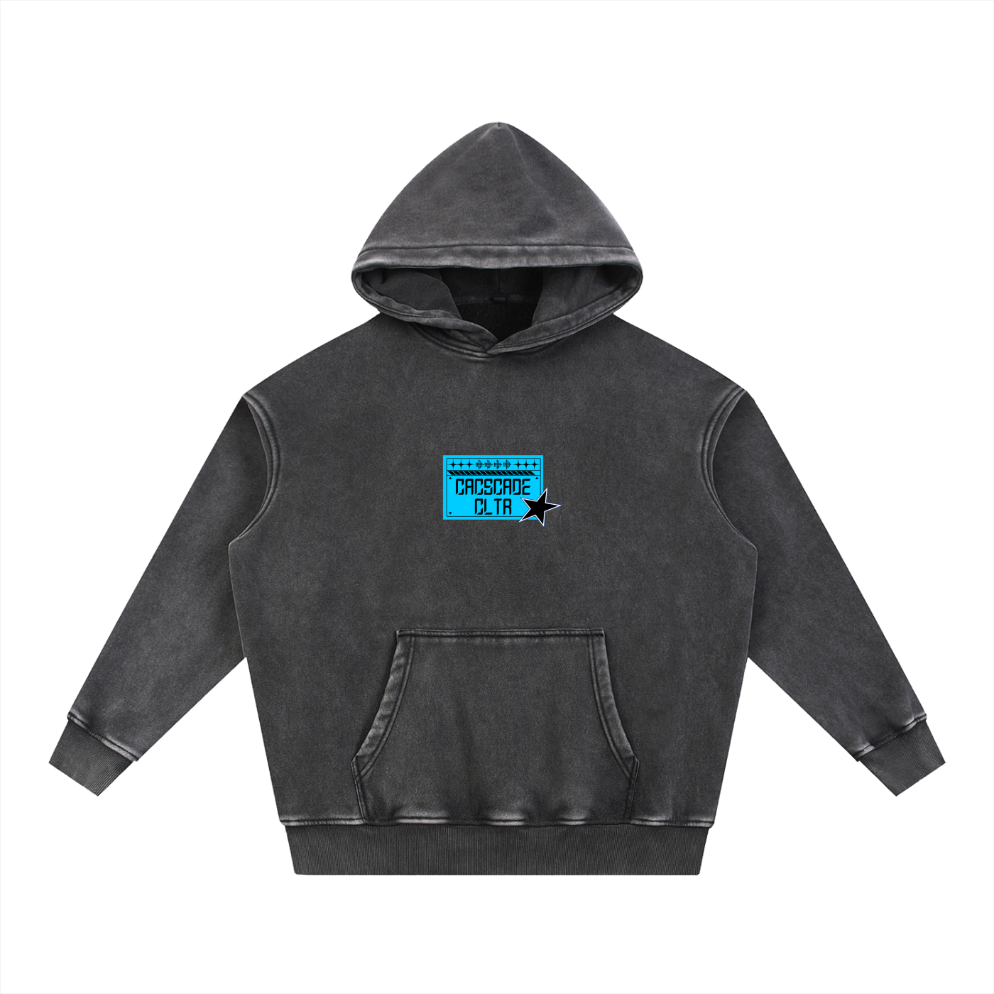 Snow Wash Fleece Oversize Hoodie