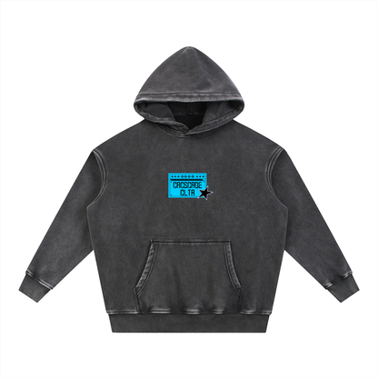 Snow Wash Fleece Oversize Hoodie