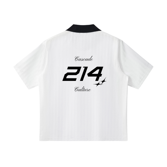 Collared Striped Cascade Soccer Jersey