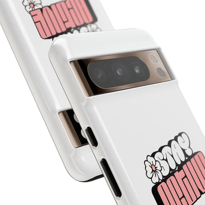 Stay Active Phone Case — Retro Pink Floral Tough Phone Cover