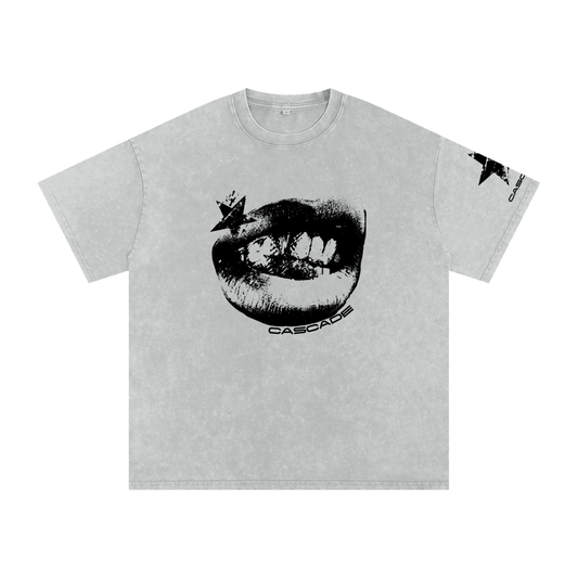 Washed Oversized Cascade Bite T-Shirt